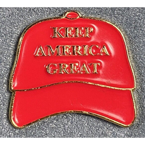 Keep America Great Hat Lapel Shirt Motorcycle Cap Blouse Jacket Pin W/back Trump - Picture 1 of 9